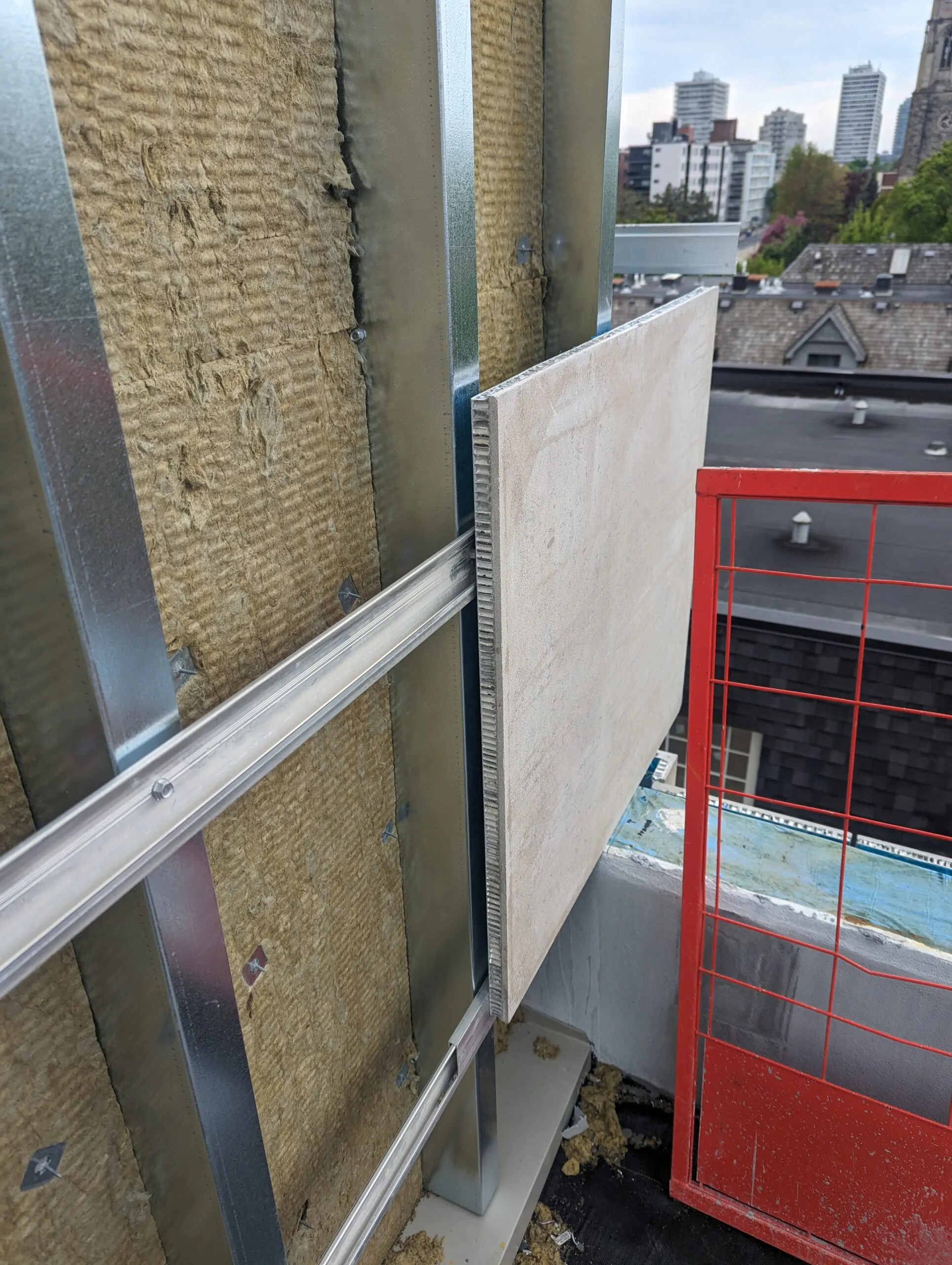 EIFS exterior insulation and wall panel repair on Toronto building by NHC Restoration